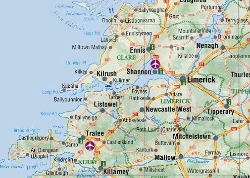 Map of Shannon Region